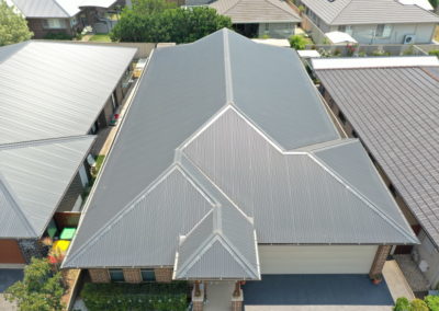 Steel Roofing on top of House